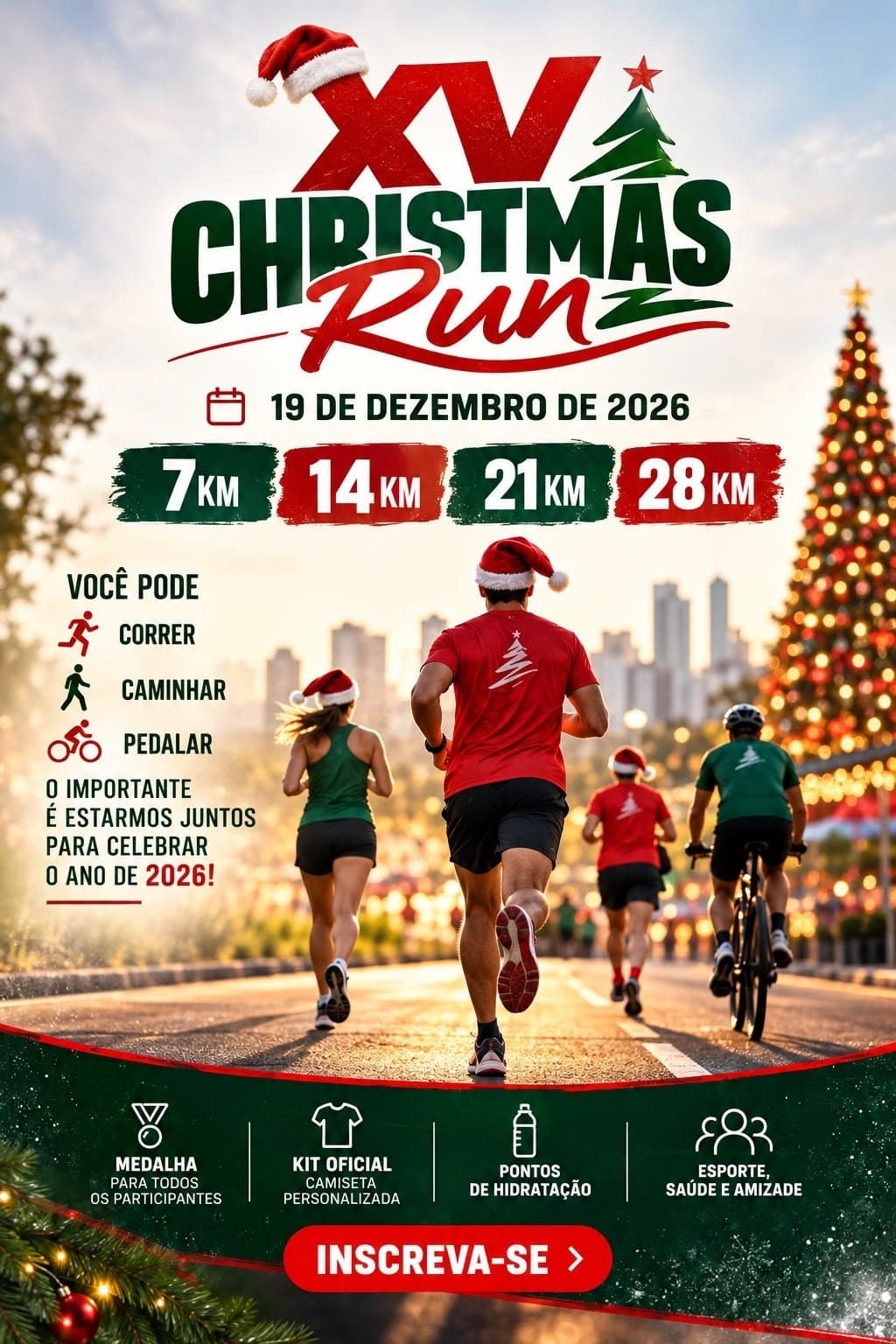 Imagem de divulgação: XV Christmas Run