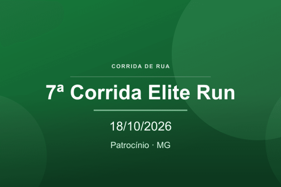 Imagem de divulgação: 7ª Corrida Elite Run 2026 - Patrocínio Mg