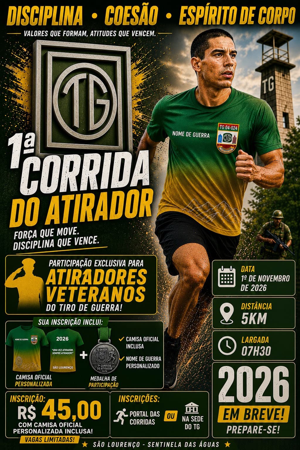 Imagem de divulgação: 1ª Corrida do Atirador 2026