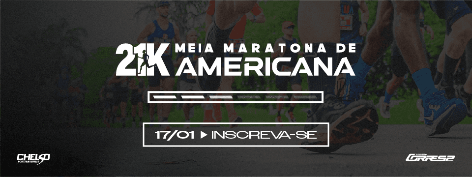 Imagem de divulgação: 3ª Meia Maratona de Americana