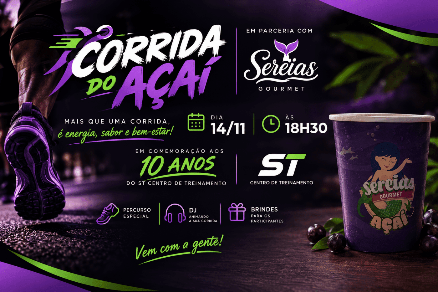 Imagem de divulgação: Corrida do Açaí