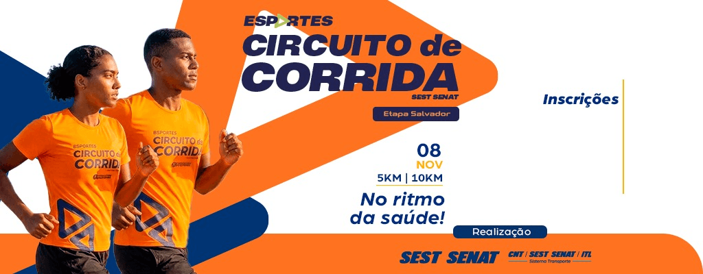 Imagem de divulgação: Corrida Sest Senat 2026 Etapa Salvador