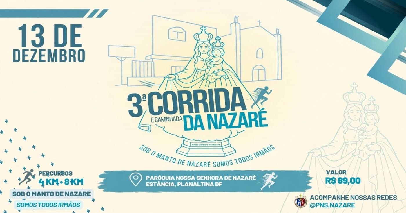 Imagem de divulgação: 3ª Corrida de Nazaré