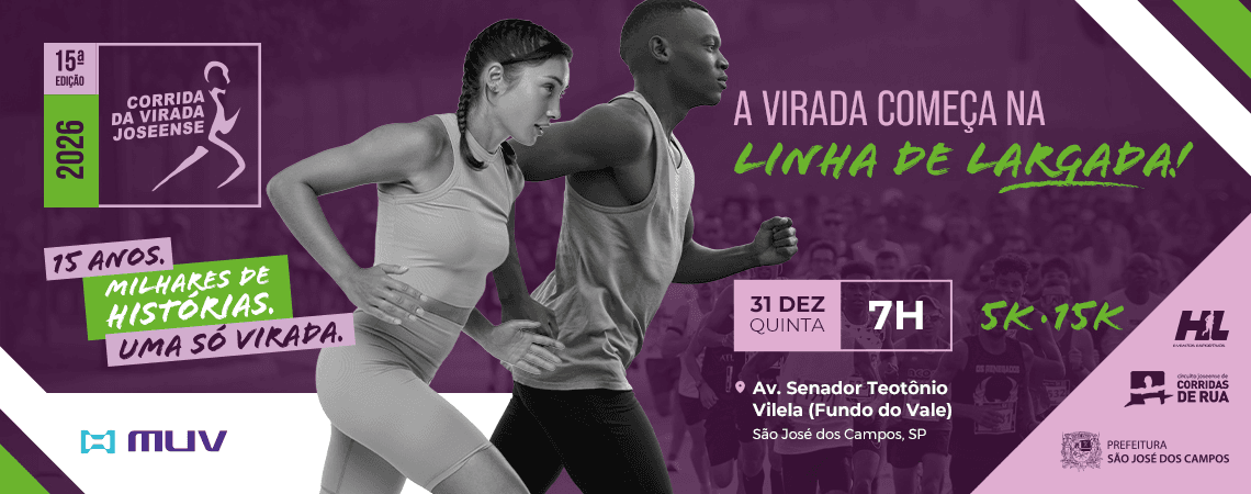 Imagem de divulgação: 15ª Corrida da Virada Joseense 2026