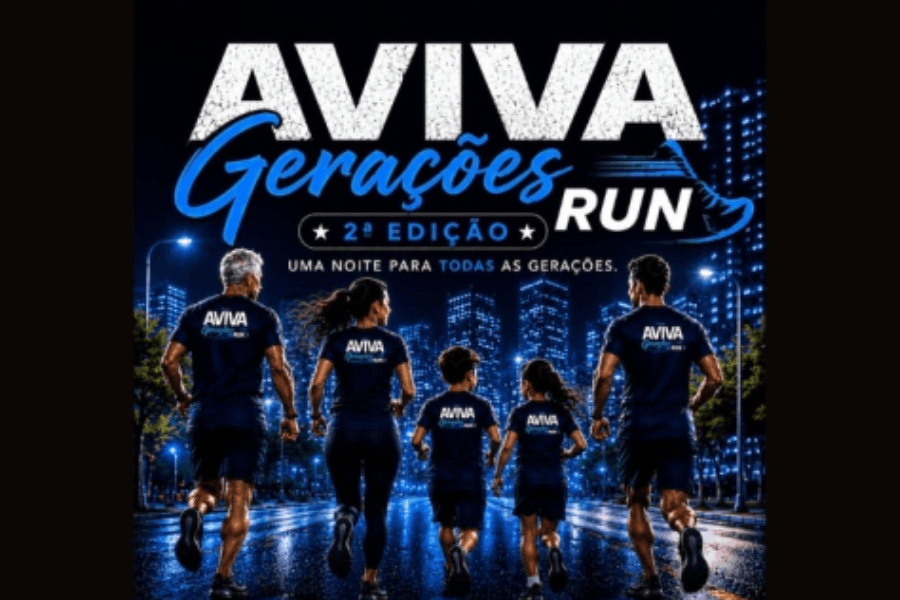 Imagem de divulgação: 2ª Aviva Gerações Run