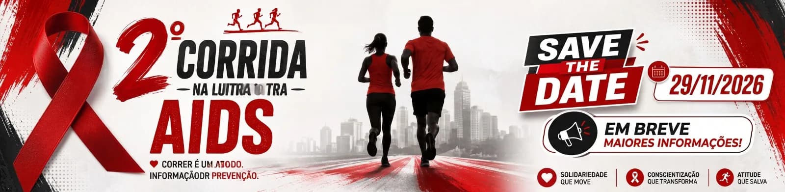 Imagem de divulgação: II Corrida na Luta Contra a Aids
