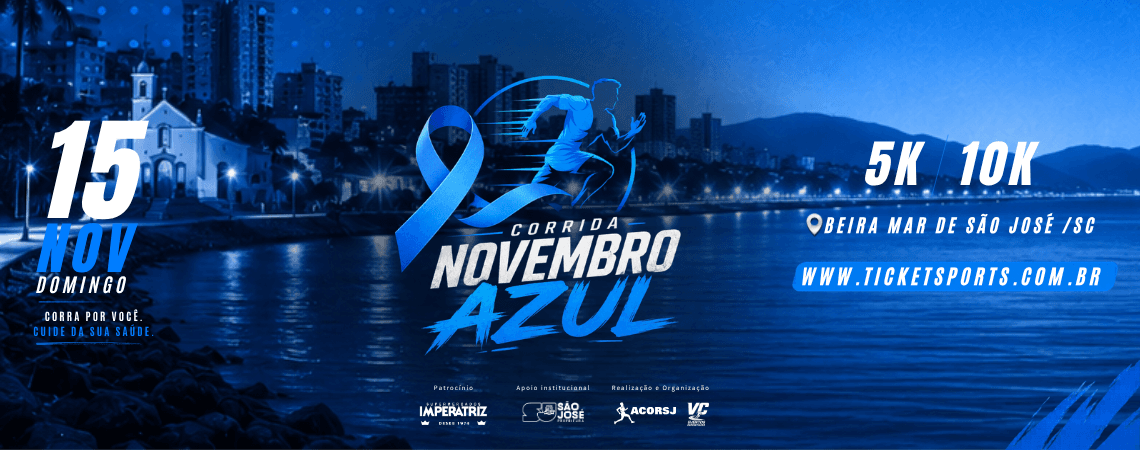 Imagem de divulgação: Corrida Novembro Azul