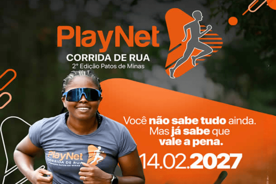 Imagem de divulgação: PlayNet Corrida de Rua - Patos de Minas