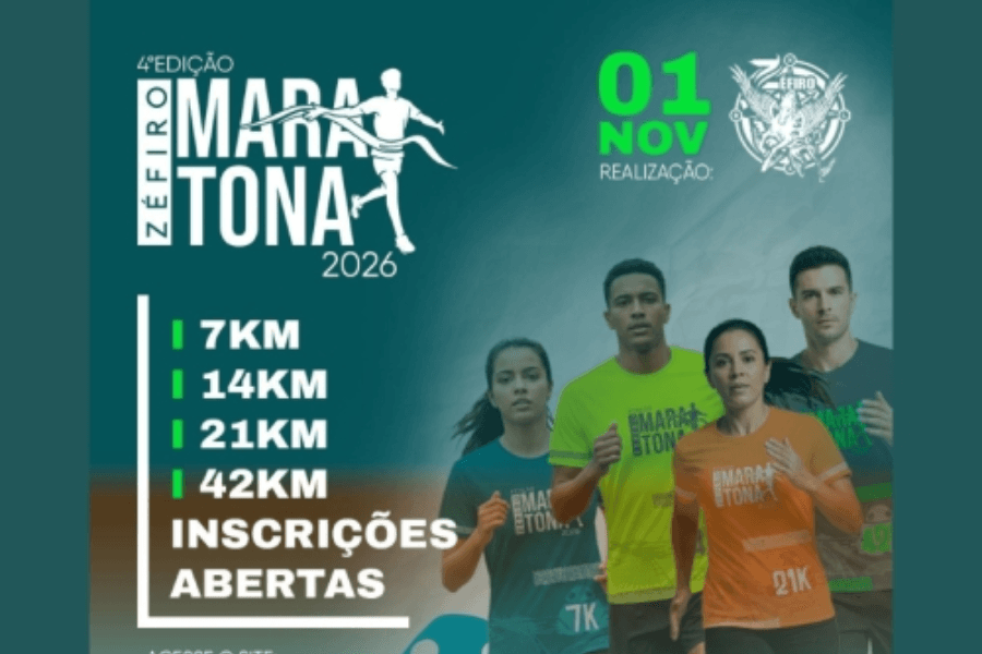 Imagem de divulgação: Maratona Zéfiro 2026