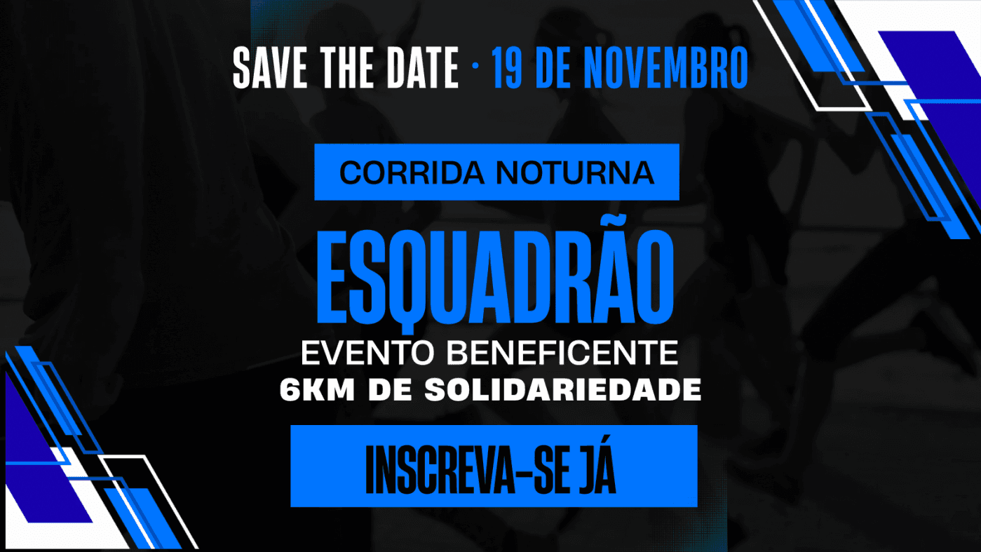 Imagem de divulgação: Corrida Noturna Esquadrão - Evento Beneficente