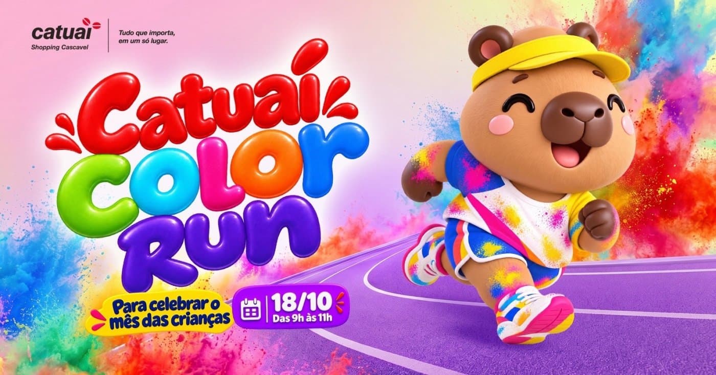Imagem de divulgação: Catuaí Color Run 2026