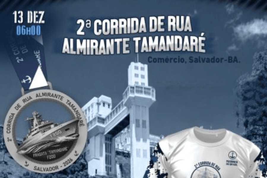 Imagem de divulgação: 1ª Corrida de Rua Almirante Tamandaré