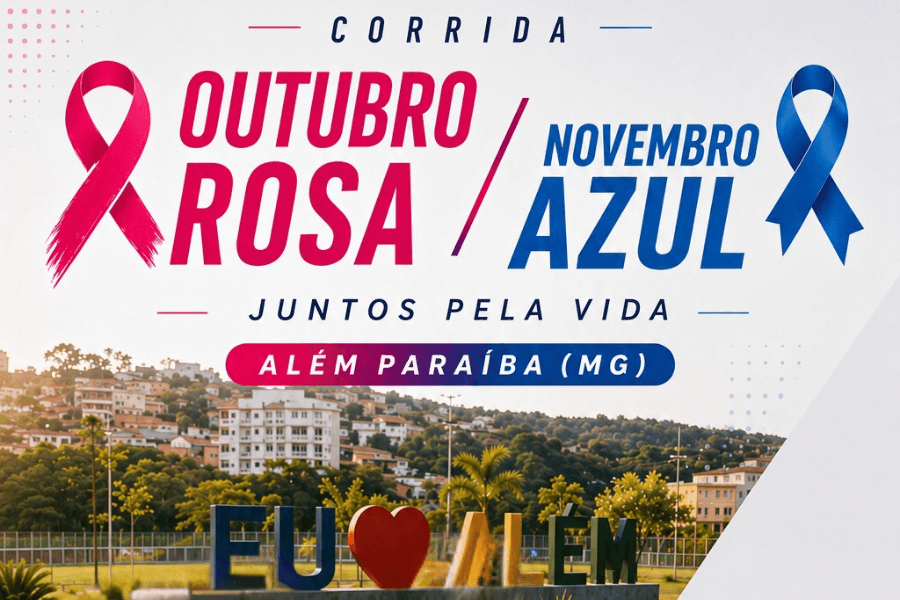 Imagem de divulgação: Corrida Outubro Rosa / Novembro Azul