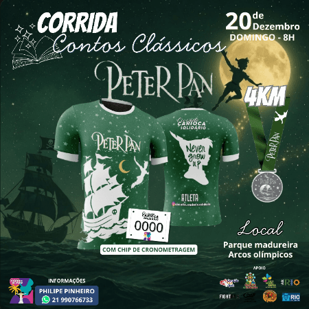 Imagem de divulgação: Corrida e Caminhada Contos Clássicos - Peter Pan