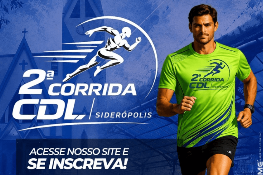 Imagem de divulgação: 2ª Corrida Cdl Siderópolis