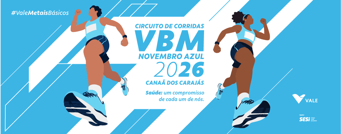 Imagem de divulgação: Circuito de Corridas Vbm - Novembro Azul 2026 – Etapa Canaã dos Carajás