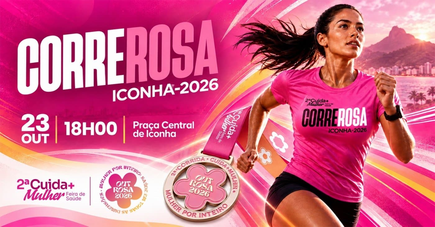Imagem de divulgação: Corre Rosa - 2ª Corrida Cuida+ Mulher - Saúde em Todas as Dimensões