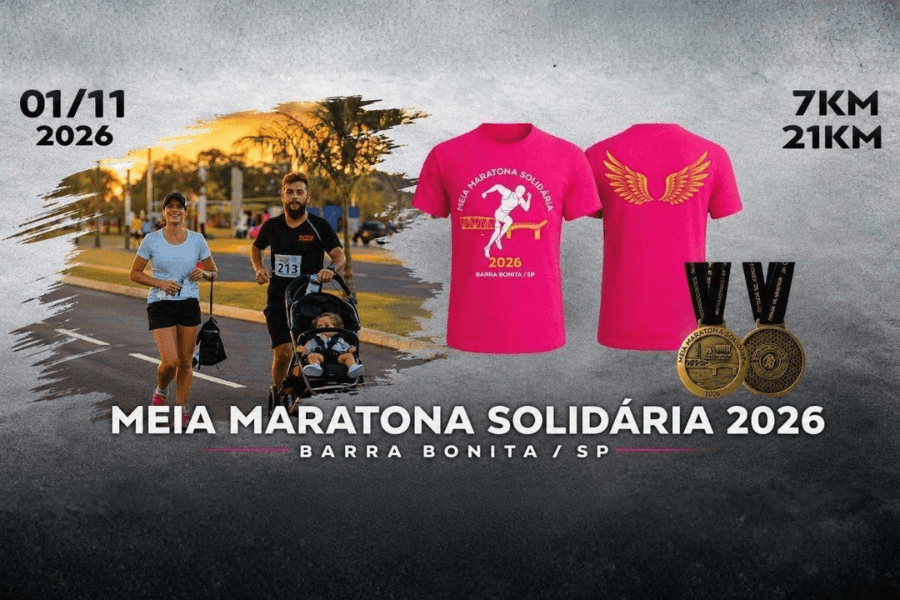 Imagem de divulgação: Meia Maratona Solidária Barra Bonita