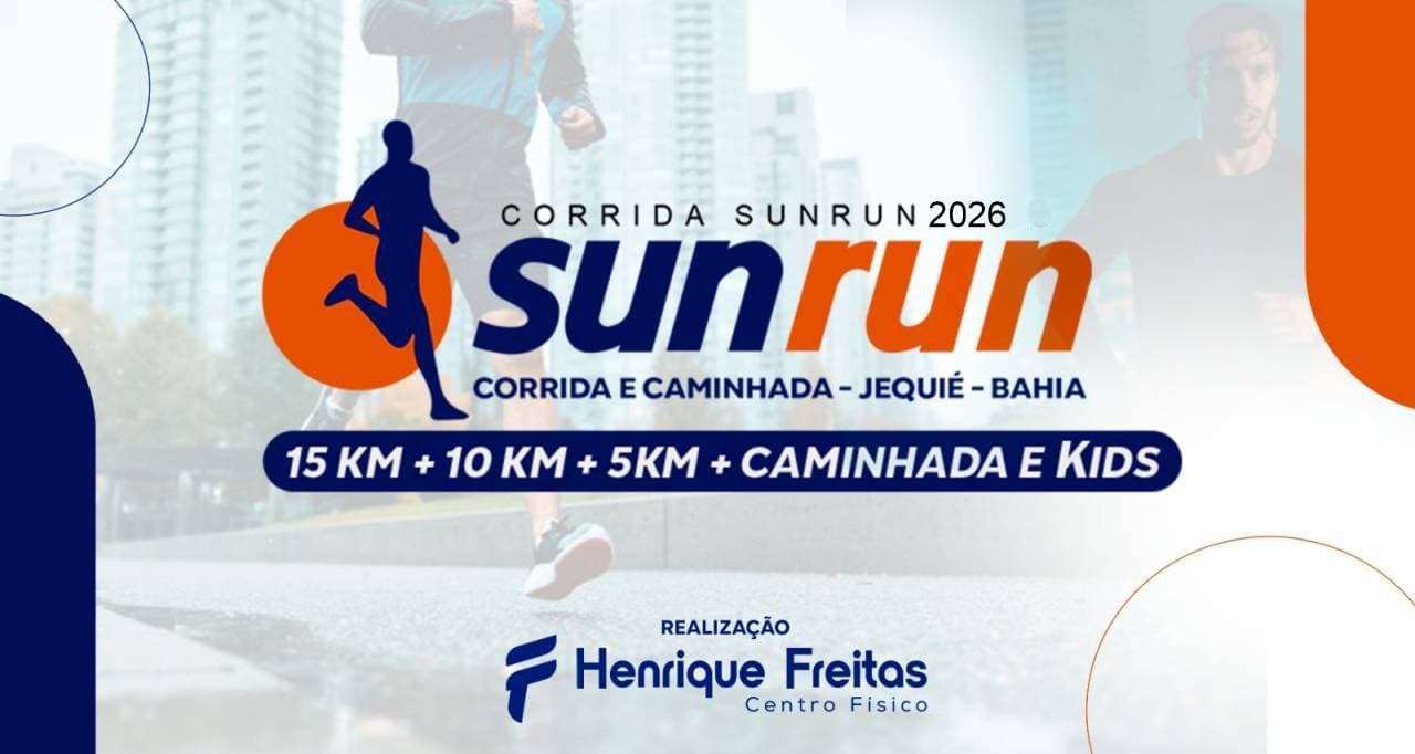 Imagem de divulgação: Sun Run Corrida e Caminhada 2026