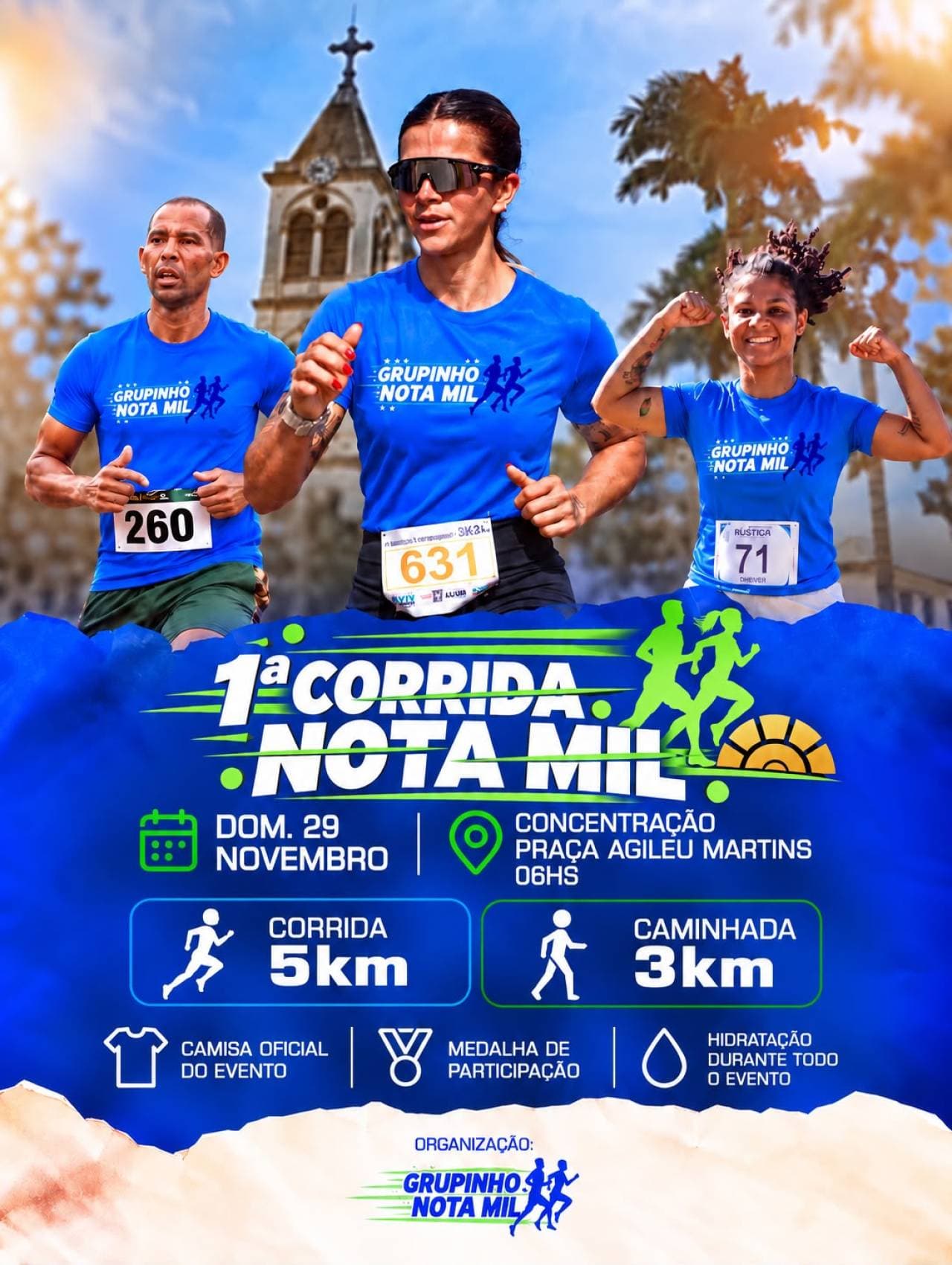 Imagem de divulgação: 1ª Corrida Nota Mil