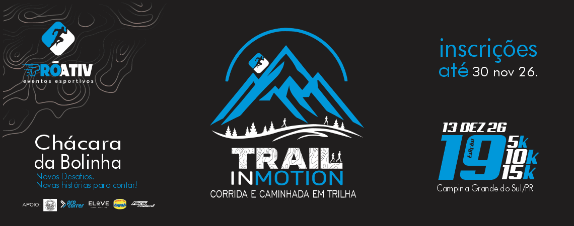 Imagem de divulgação: Trail In Motion 19 - Chácara da Bolinha 2026