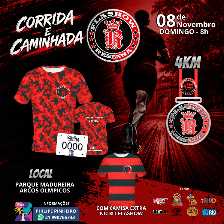 Imagem de divulgação: Corrida FlaShow Resenha