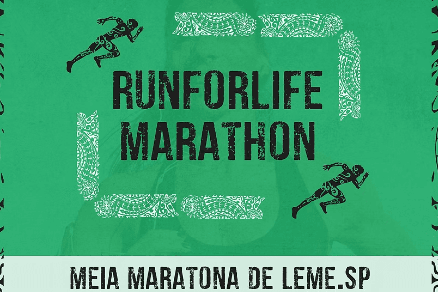 Imagem de divulgação: Runforlife Marathon Meia Maratona de Leme