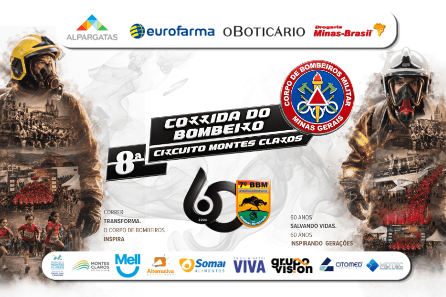 Imagem de divulgação: 8ª Corrida dos Bombeiros