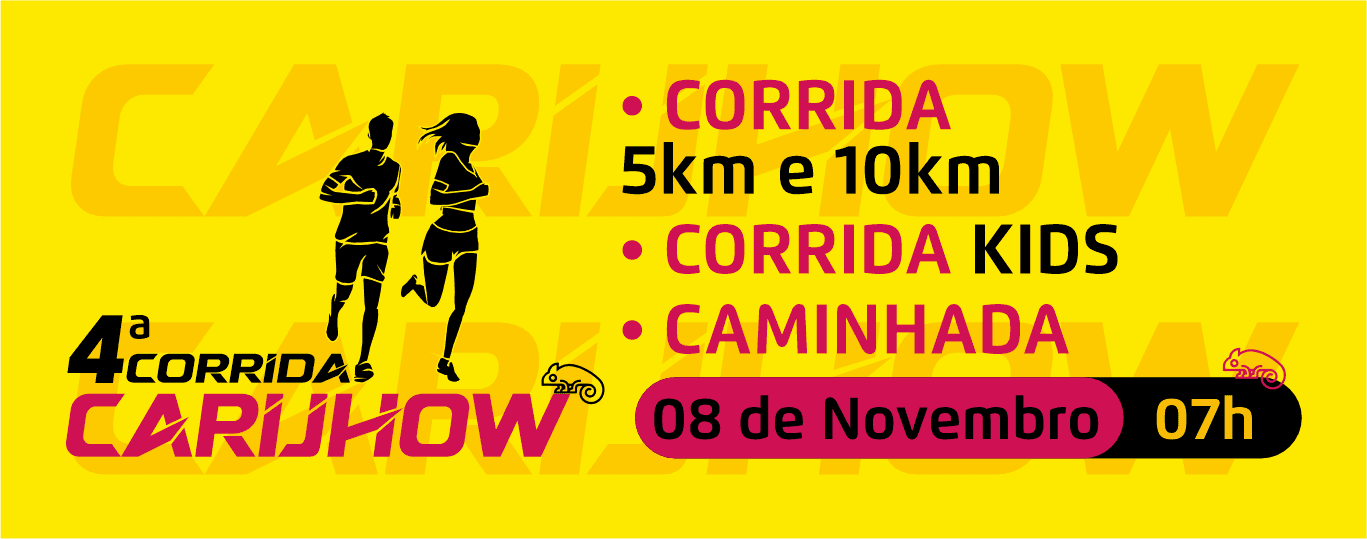 Imagem de divulgação: 4ª Corrida Carijhow 2026
