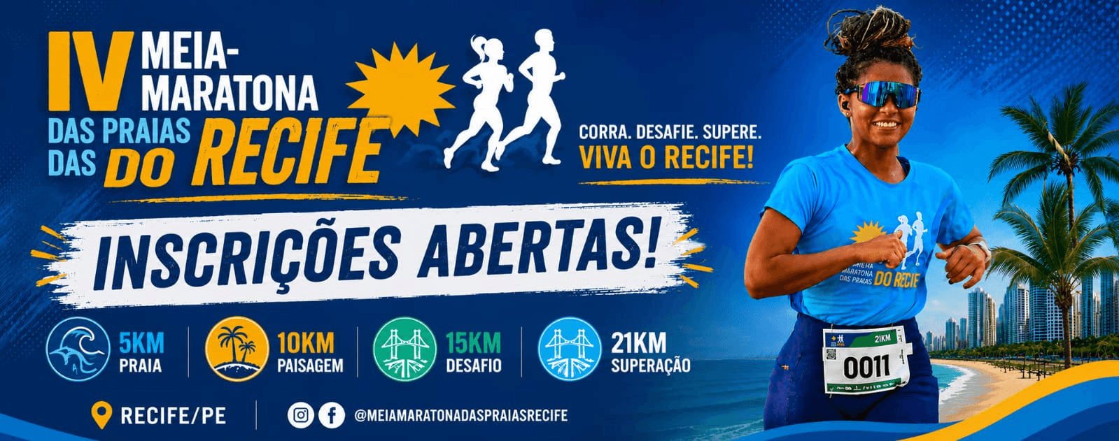 Imagem de divulgação: IV Meia Maratona das Praias do Recife