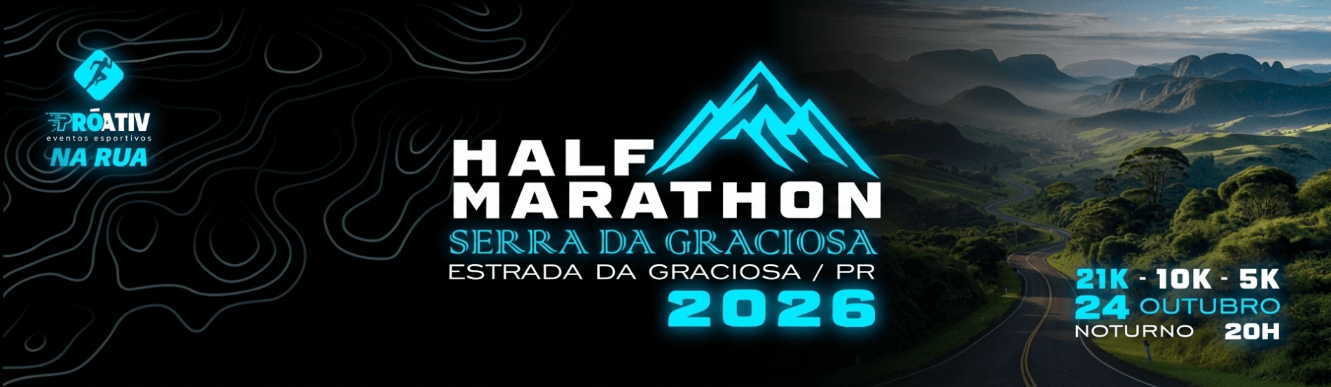 Imagem de divulgação: Half Marathon Serra da Graciosa
