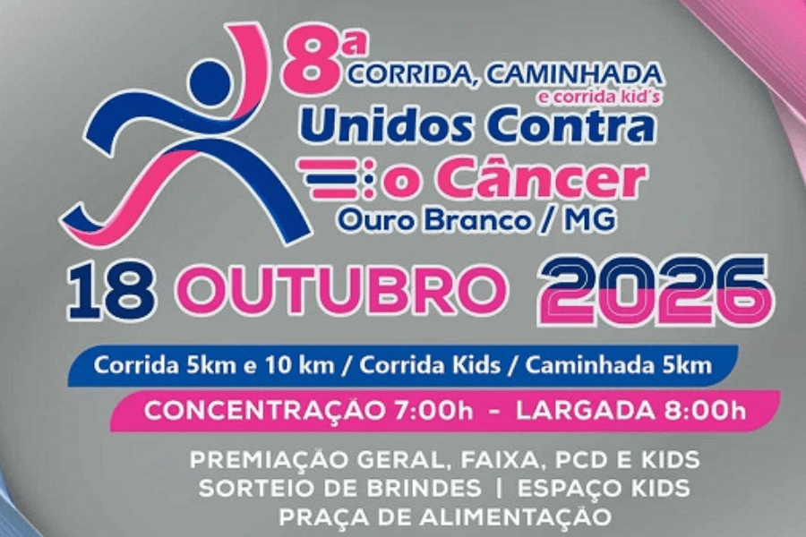 Imagem de divulgação: 8ª Corrida e Caminhada - Unidos Contra o Câncer