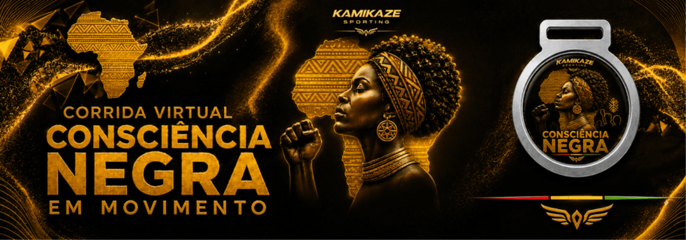 Imagem de divulgação: Consciencia Negra em Movimento- Corrida Virtu...