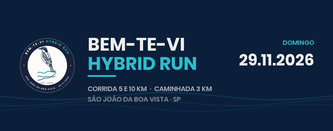 Imagem de divulgação: Bem-te-vi Hybrid Run · 1ª Edição