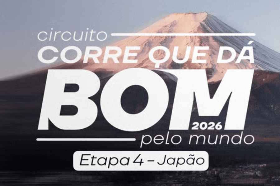 Imagem de divulgação: Circuito Corre Que Dá Bom Pelo Mundo – Etapa Japão