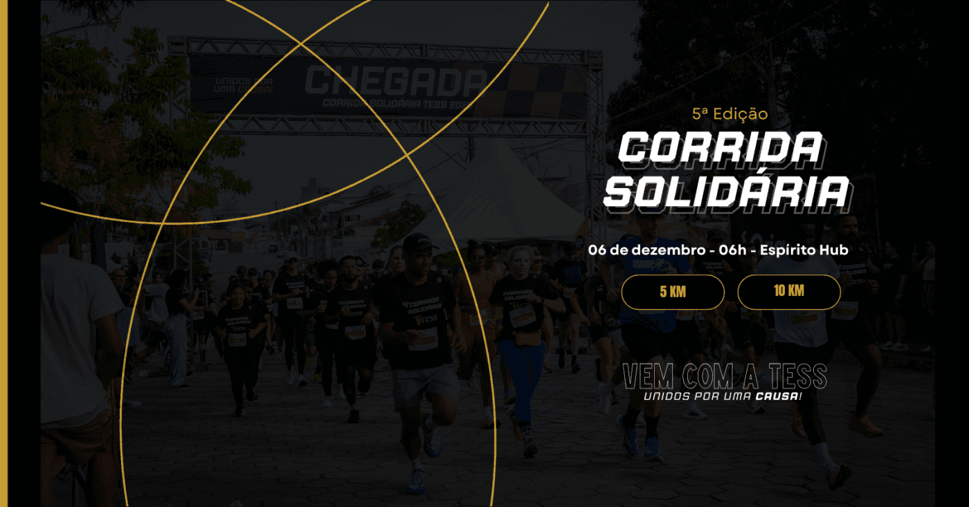 Imagem de divulgação: Corrida Solidária da Tess Contabilidade 2026