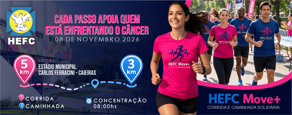 Imagem de divulgação: Hefc Move+ Corrida e Caminhada Solidária