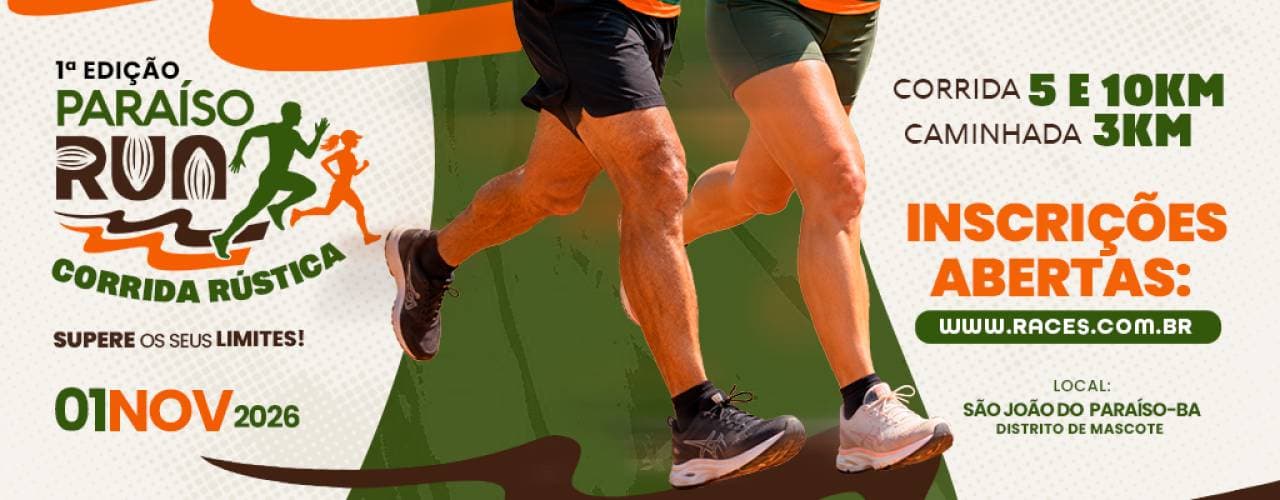 Imagem de divulgação: Paraíso Run Corrida Rústica