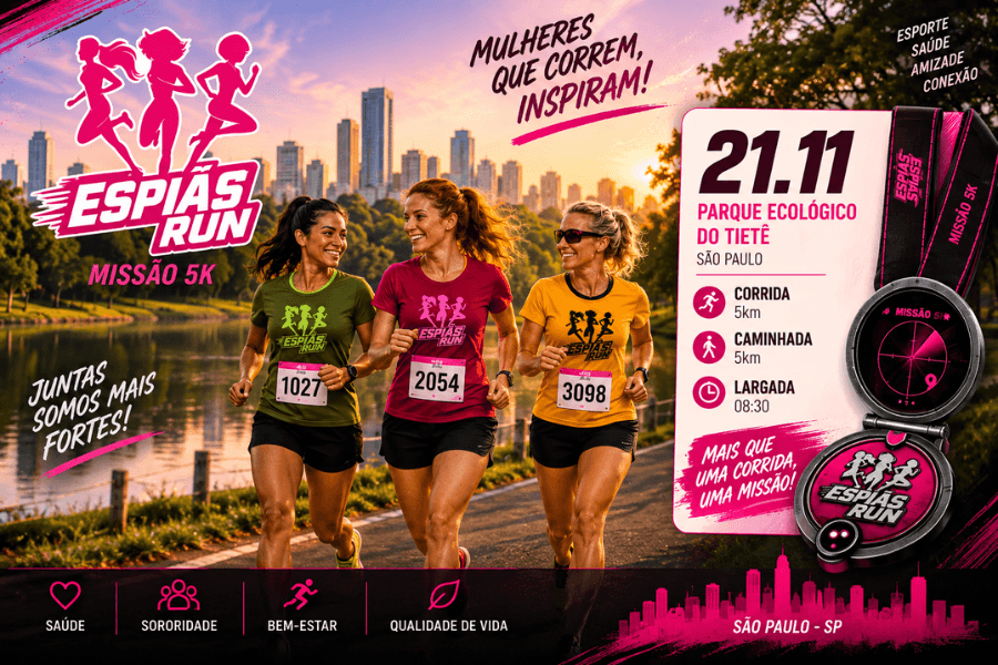 Imagem de divulgação: Espiãs Run 5km