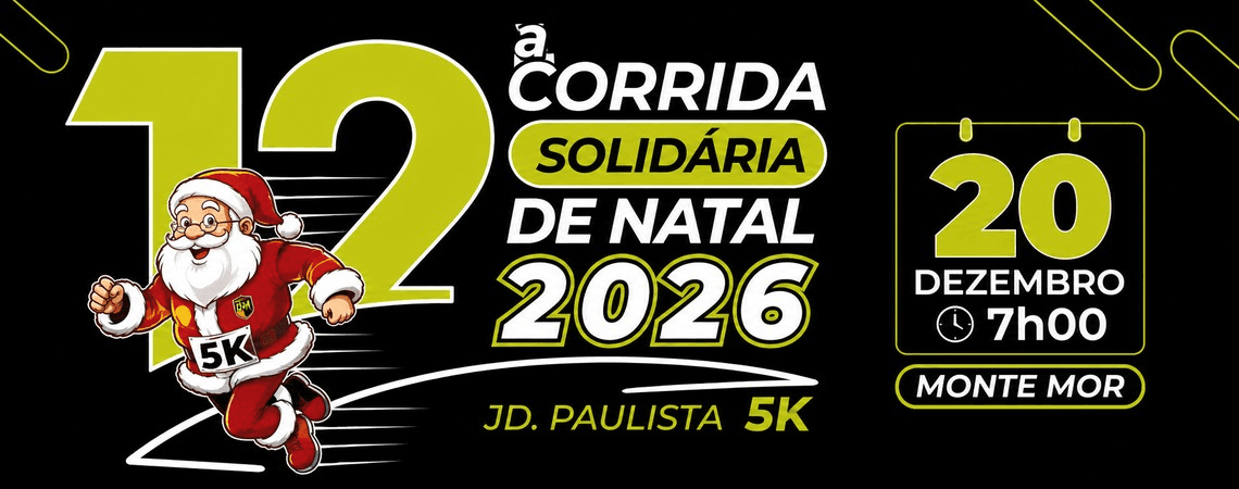 Imagem de divulgação: 12ª CORRIDA SOLIDÁRIA de natal