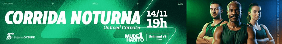 Imagem de divulgação: Corrida Noturna Unimed Caruaru