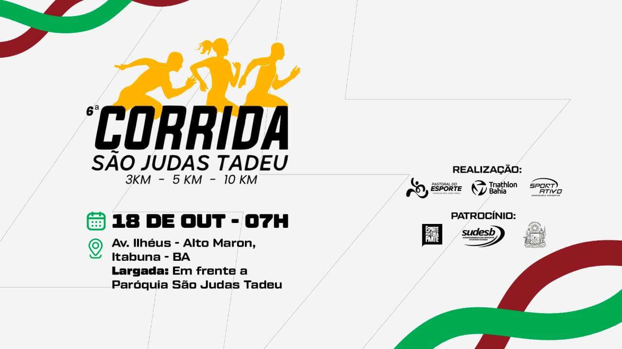 Imagem de divulgação: 6ª Corrida São Judas Tadeu