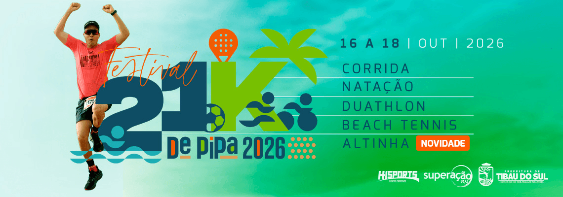 Imagem de divulgação: Festival 21k de Pipa