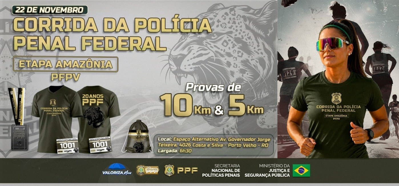 Imagem de divulgação: Corrida da Polícia Penal Federal