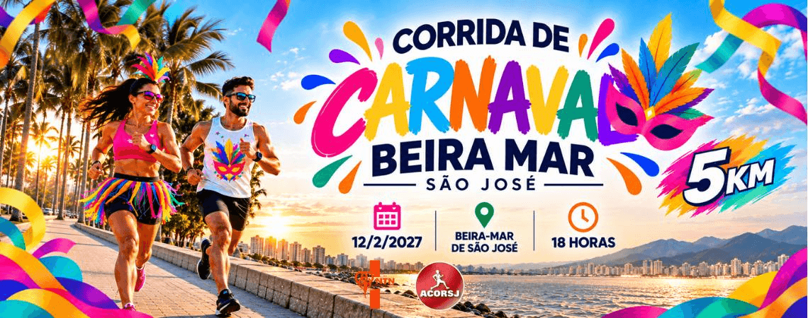 Imagem de divulgação: Corrida de Carnaval Beira-mar de São José - 5 Km