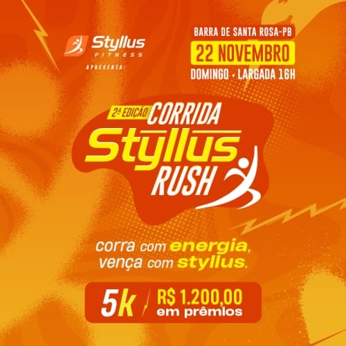 Imagem de divulgação: 2ª Corrida Styllus Rush