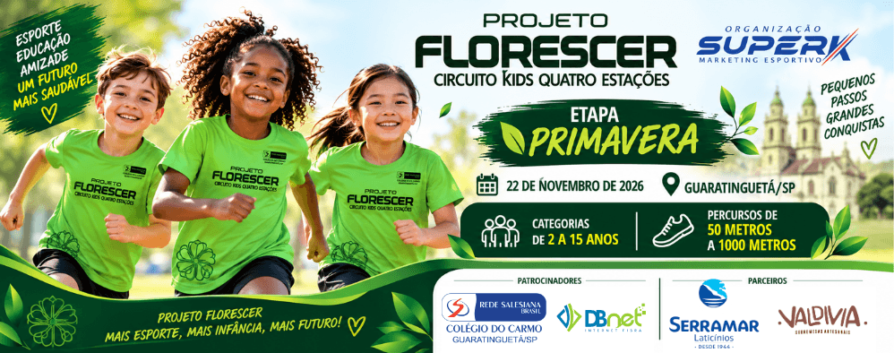 Imagem de divulgação: Circuito Kids Quatro Estações - Etapa Primavera