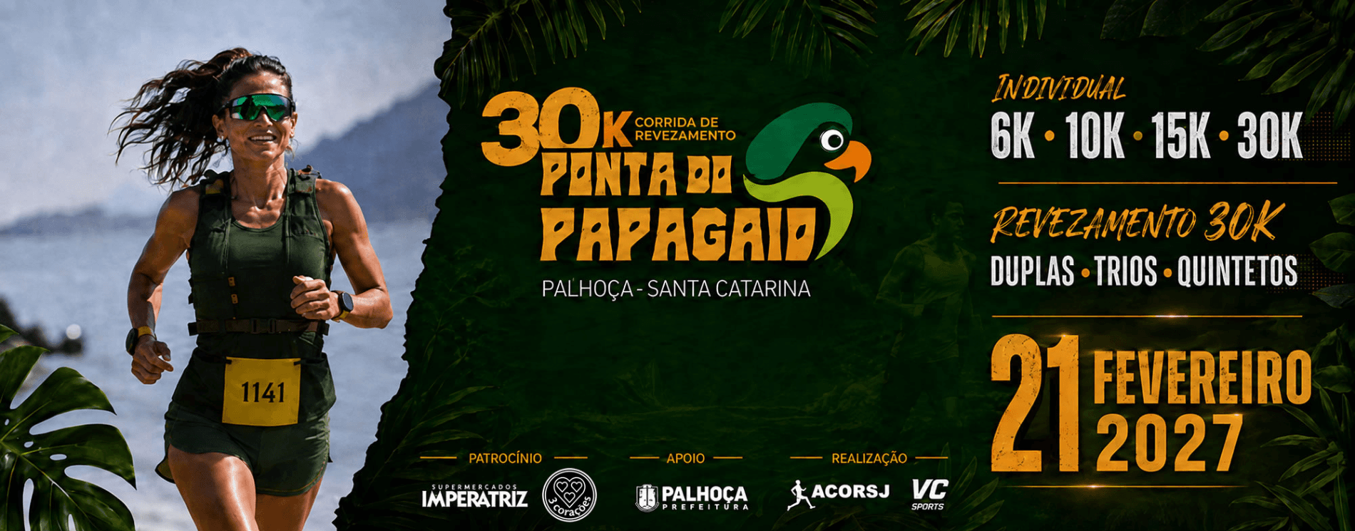 Imagem de divulgação: 30k Ponta do Papagaio 2027