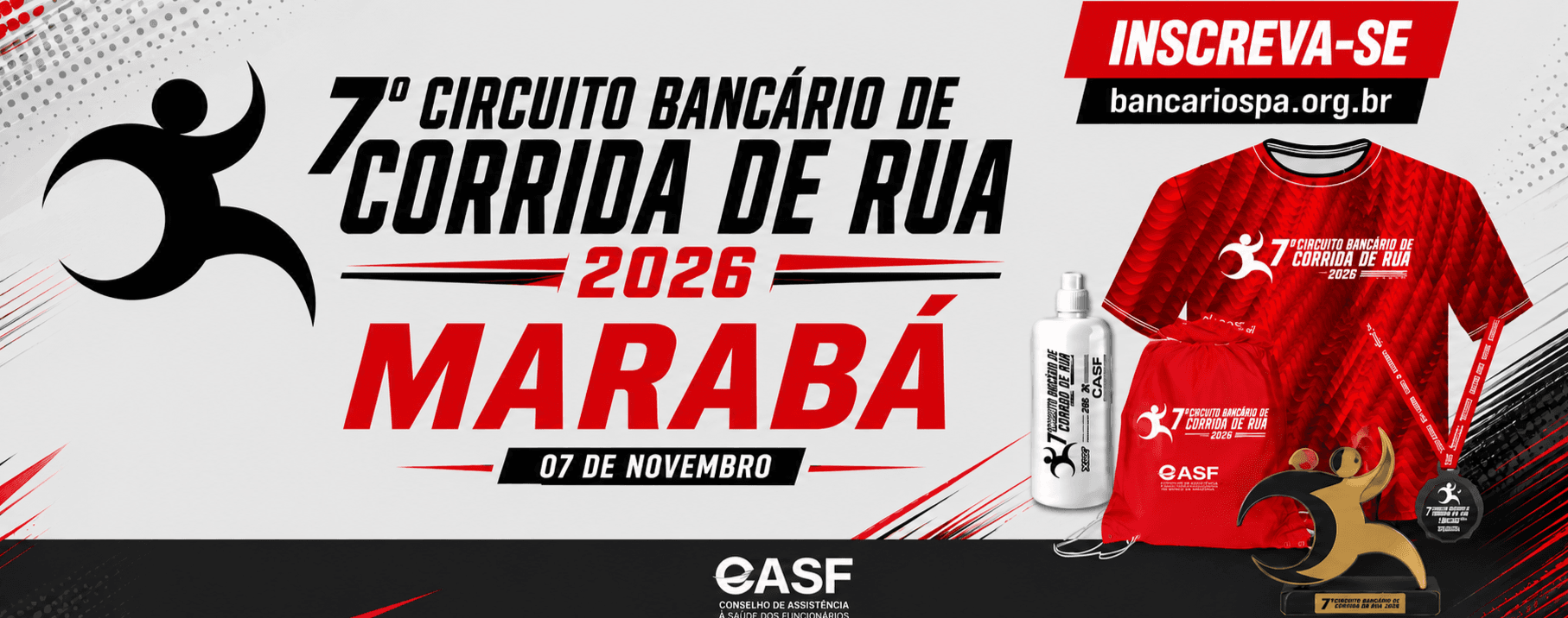 Imagem de divulgação: 7º Circuito Bancário de Corrida de Rua - Etapa Marabá - 2026