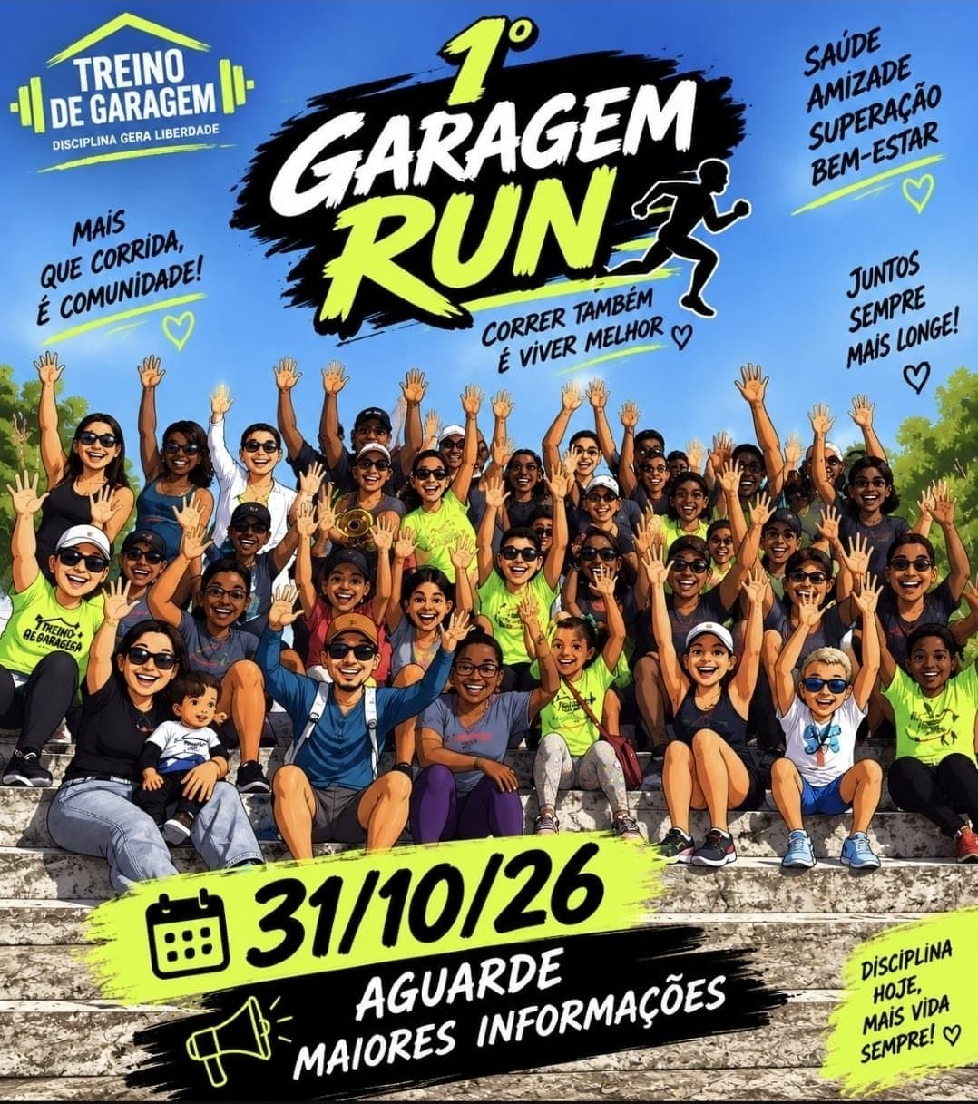 Imagem de divulgação: 1° Garagem Run